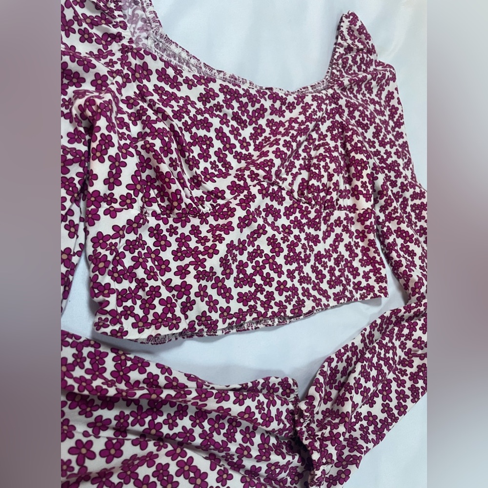 Cropped Floral Top